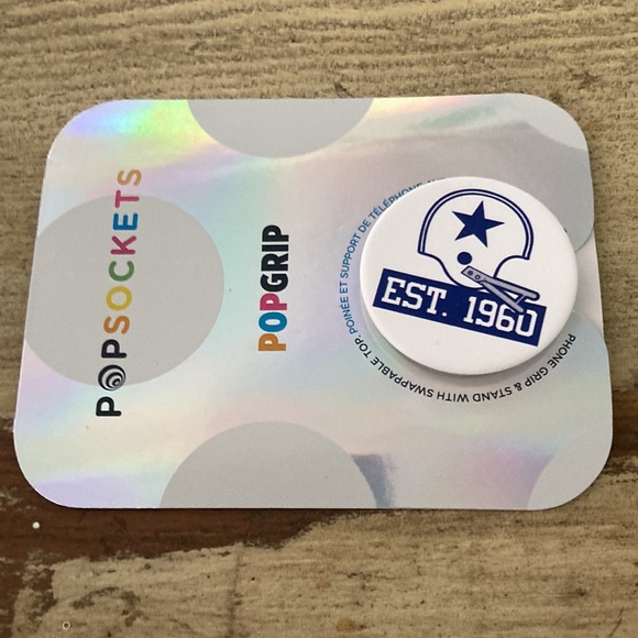 NWT! DALLAS COWBOYS POPSOCKETS POP GRIP “ HOLD YOUR PHONE” - Picture 2 of 3